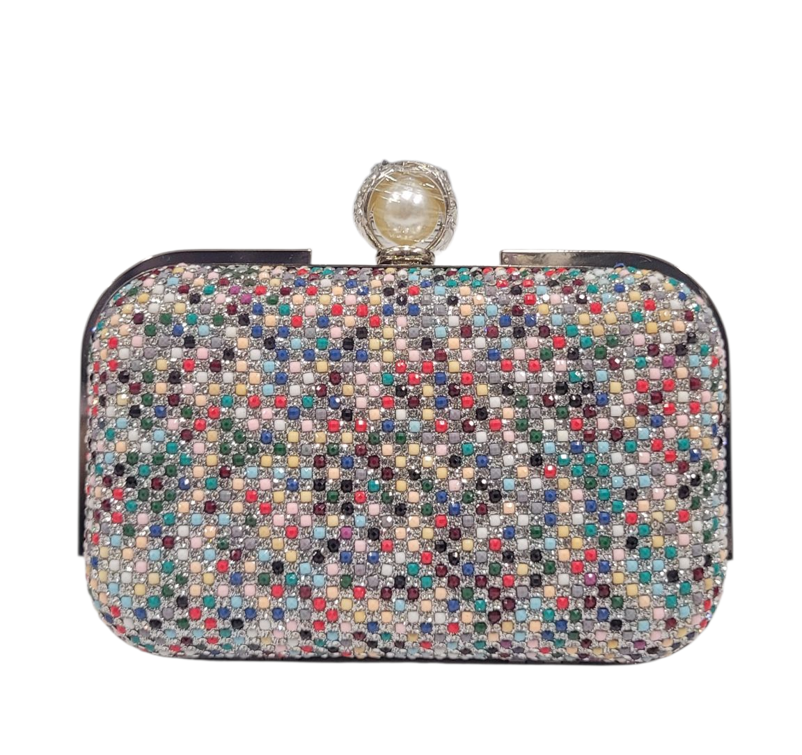 FANCY SILVER CLUTCH (LC-202)