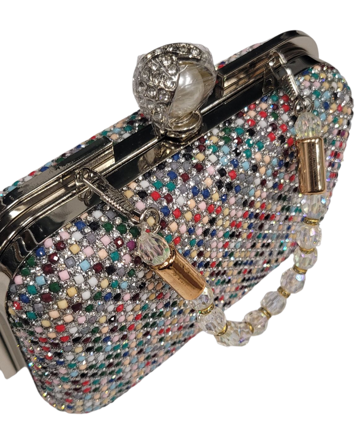 FANCY SILVER CLUTCH (LC-202)