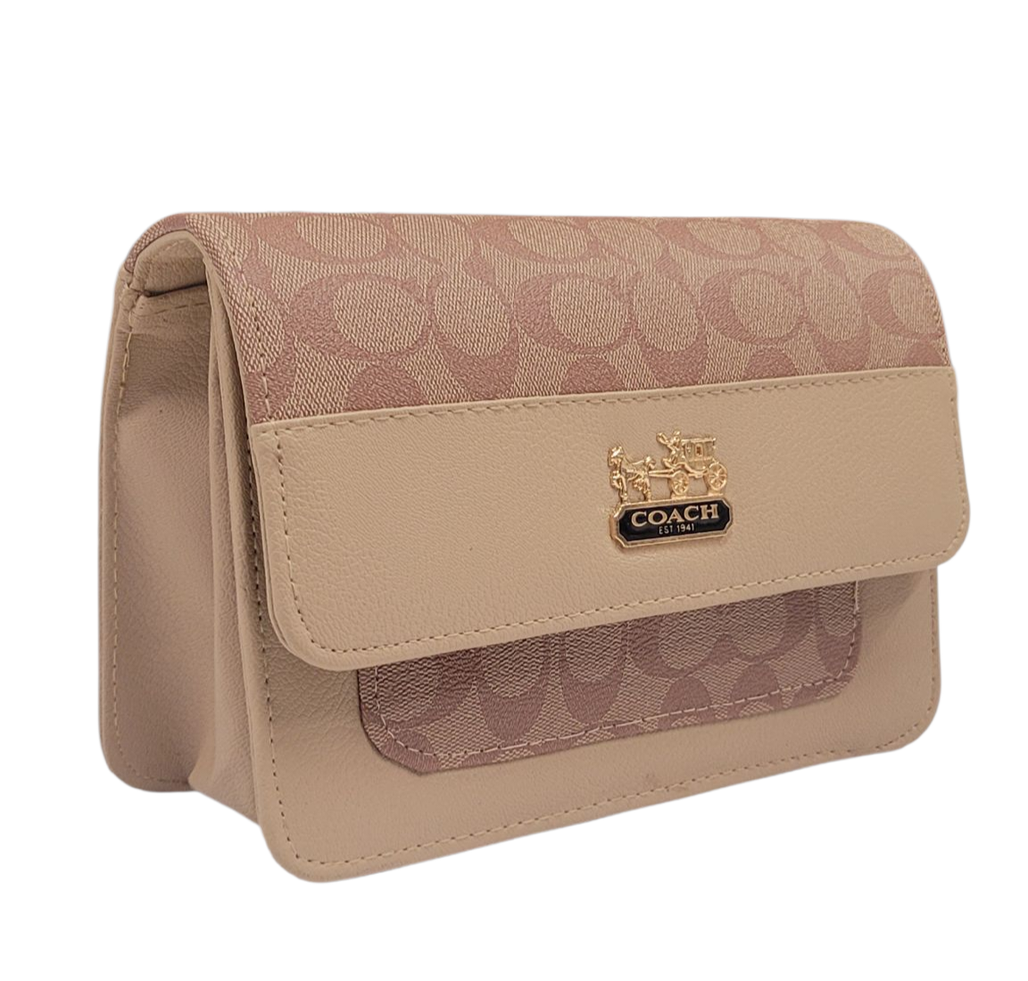 SKIN COLOR COACH CROSS BODY BAG (LC-101)