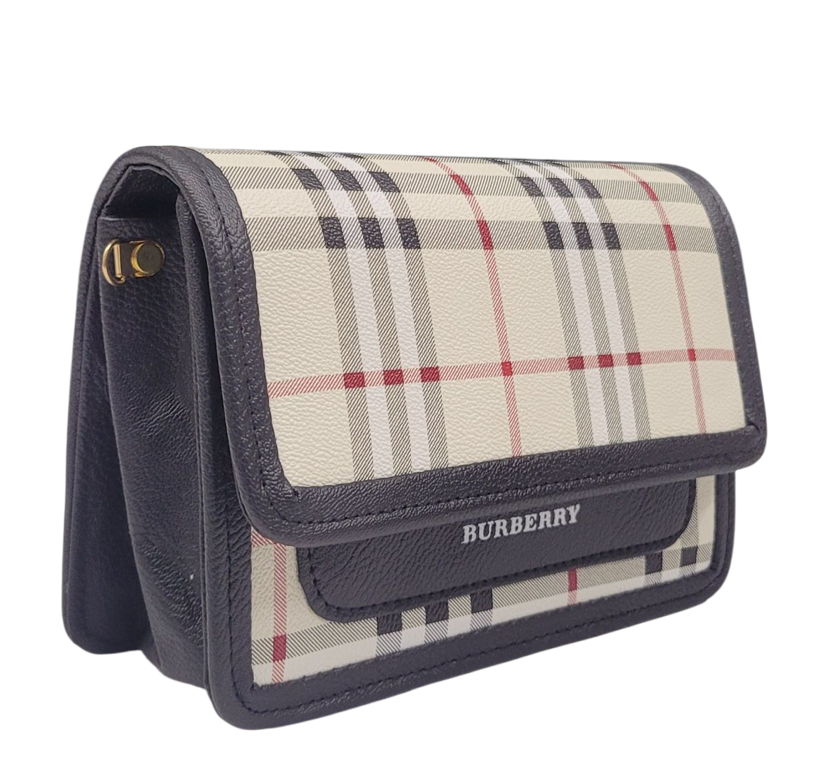 BURBERRY BLACK CROSS BODY BAG (LC-106)