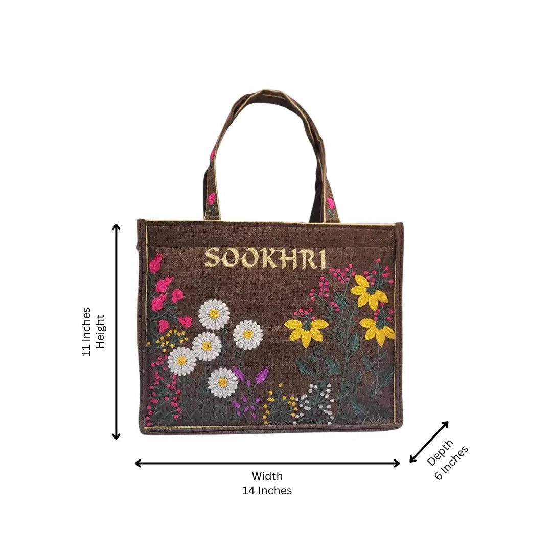 Hand Bag Sookhri Dark Brown