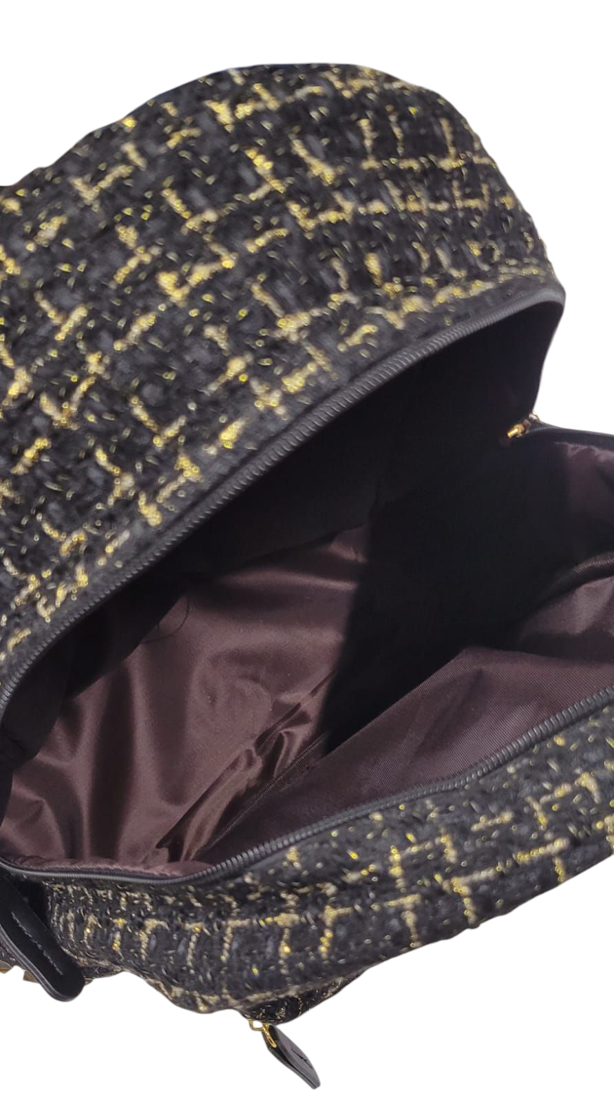 Backpack Jute Gold & Black