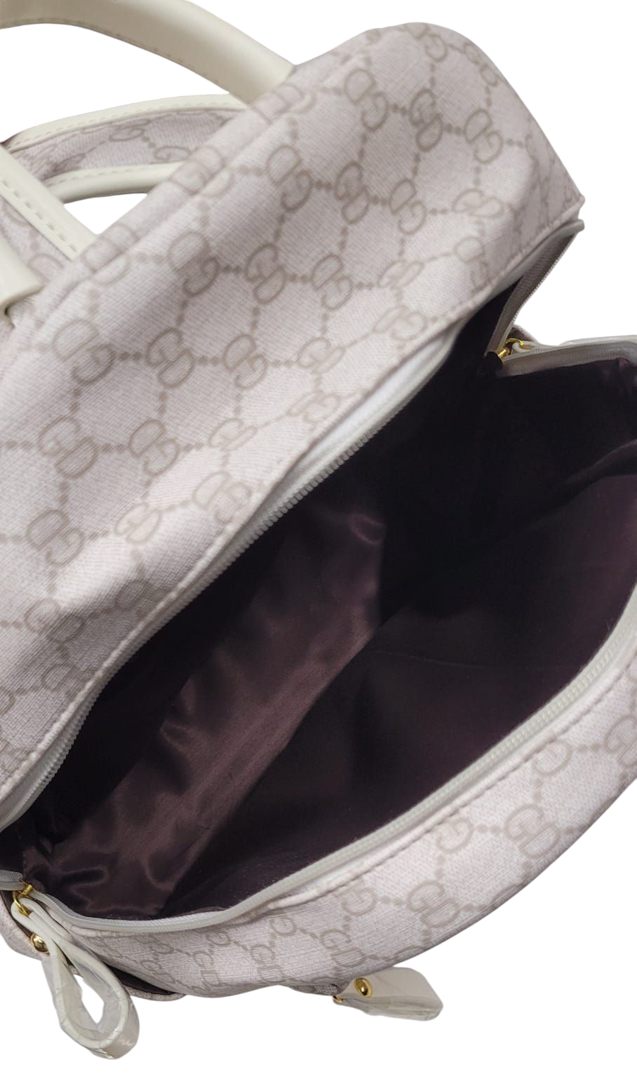 Backpack Gucci Print White