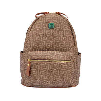 Backpack Borord Print Brown