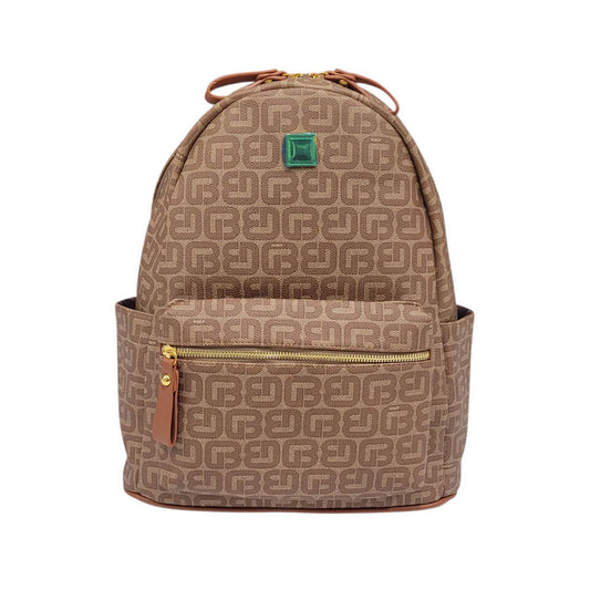 Backpack Borord Print Brown