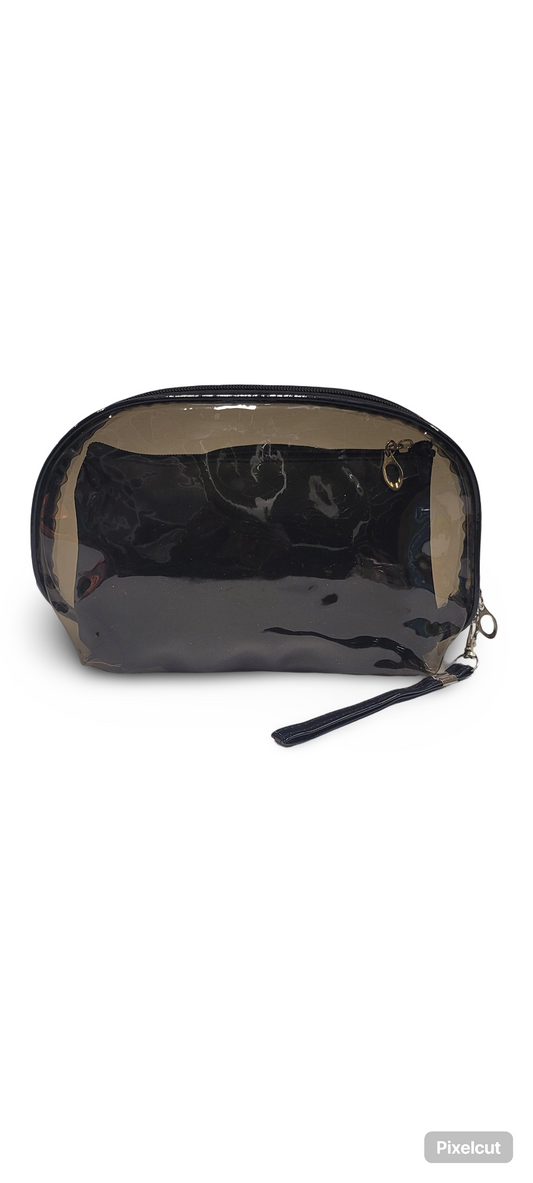 Make Up Pouch Black Perfume Love Print
