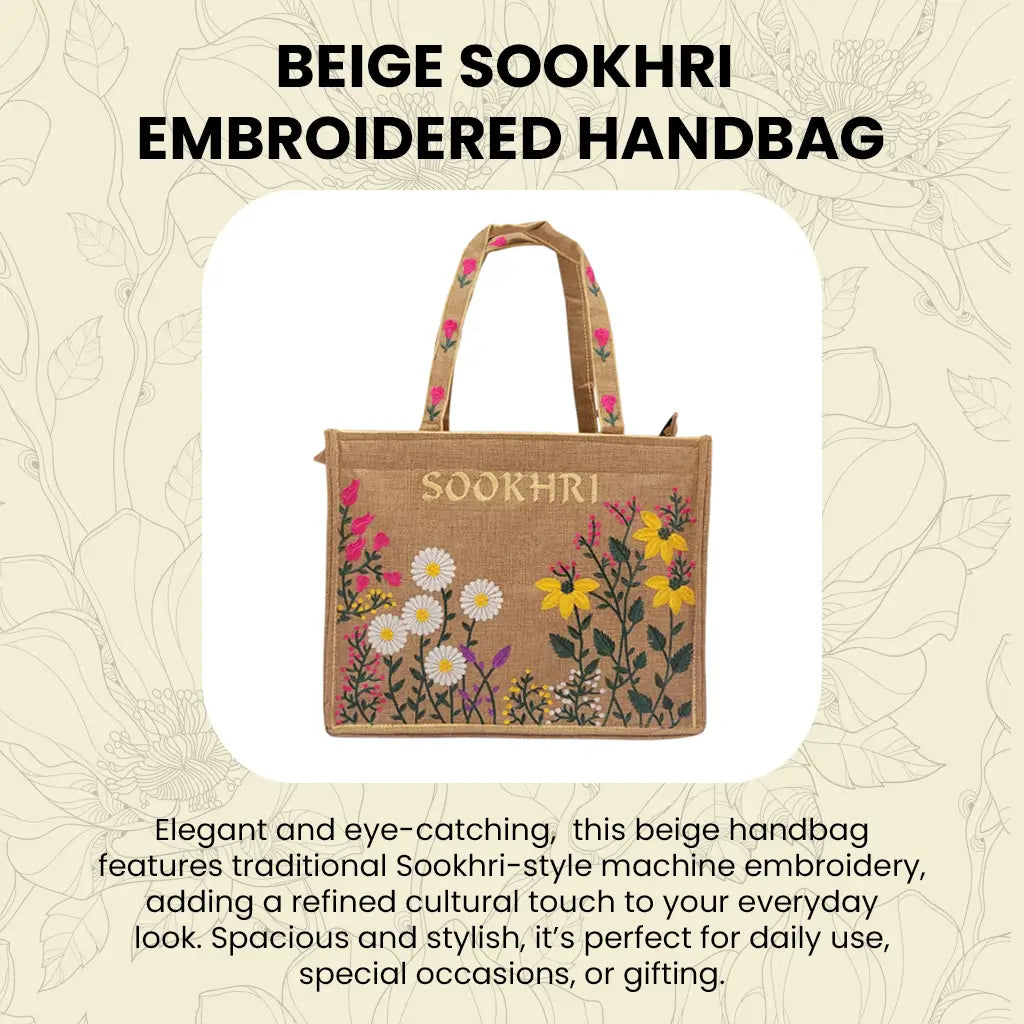 Hand Bag Sookhri Beige