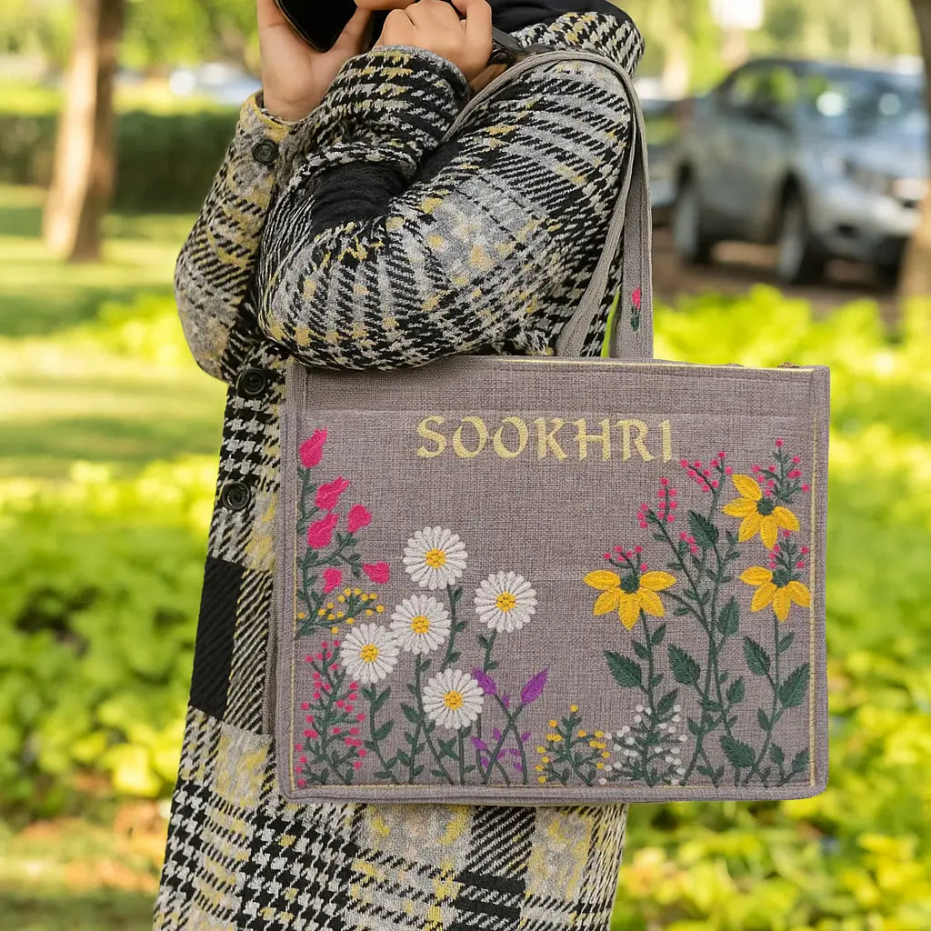 Hand Bag Sookhri Grey