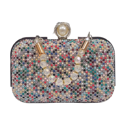 FANCY SILVER CLUTCH (LC-202)