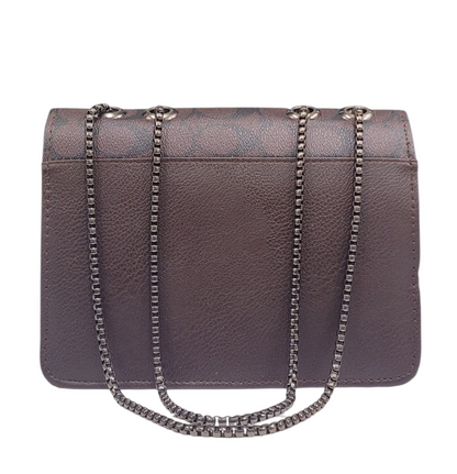 DARK BROWN COLOR COACH CROSS BODY BAG (LC-101)