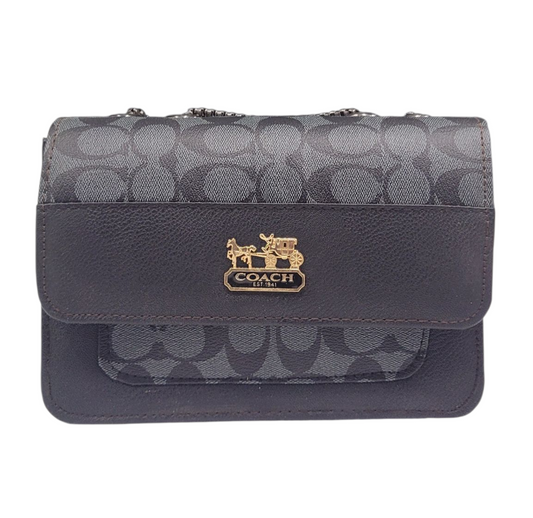 BLACK COLOR COACH CROSS BODY BAG (LC-101)