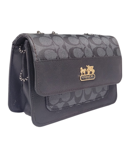 BLACK COLOR COACH CROSS BODY BAG (LC-101)