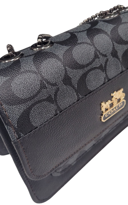 BLACK COLOR COACH CROSS BODY BAG (LC-101)