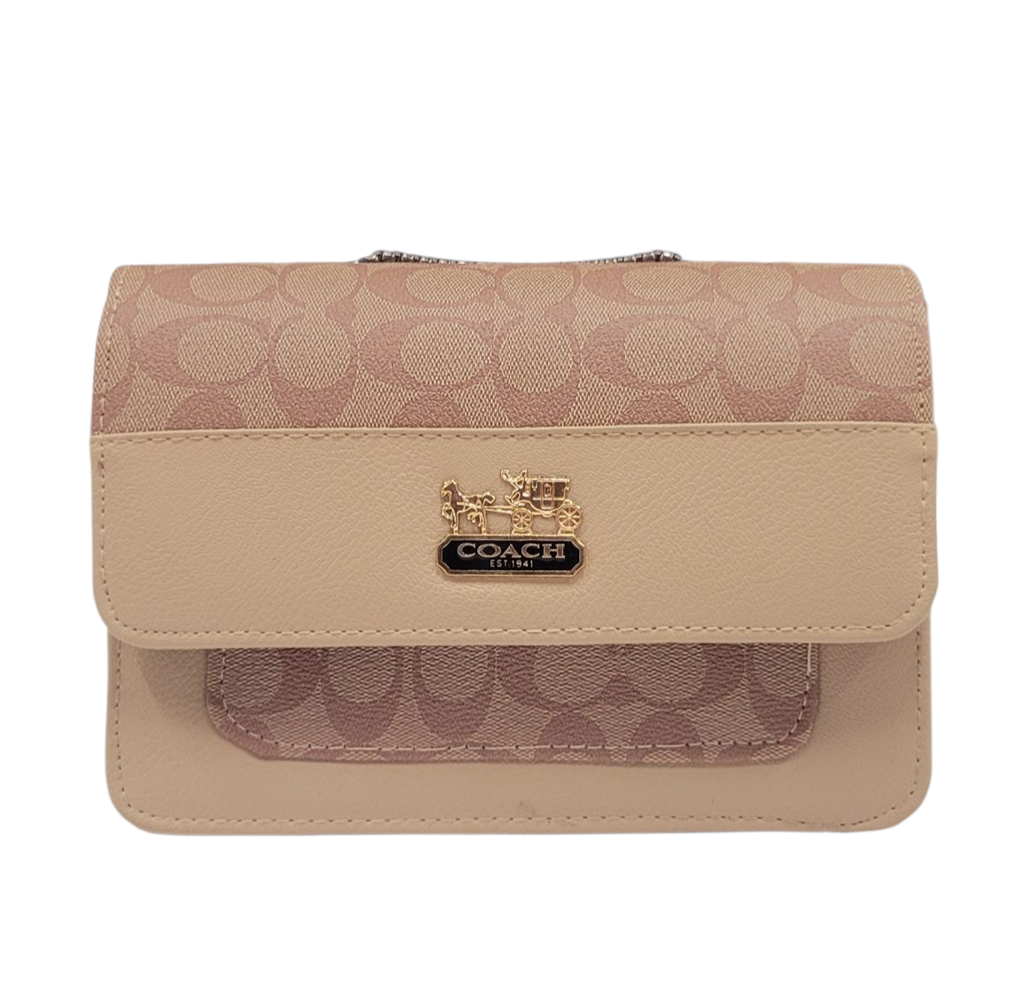 SKIN COLOR COACH CROSS BODY BAG (LC-101)