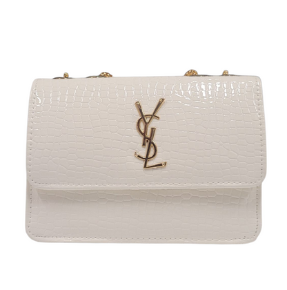 YSL WHITE CROSS BODY BAG (LC-102)
