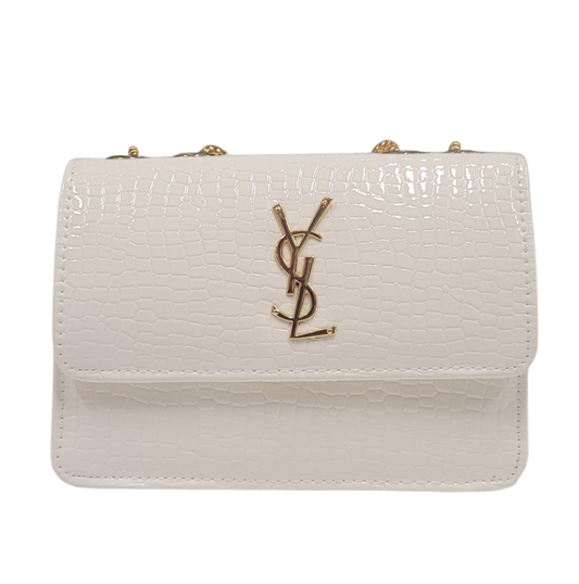 YSL WHITE CROSS BODY BAG (LC-102)