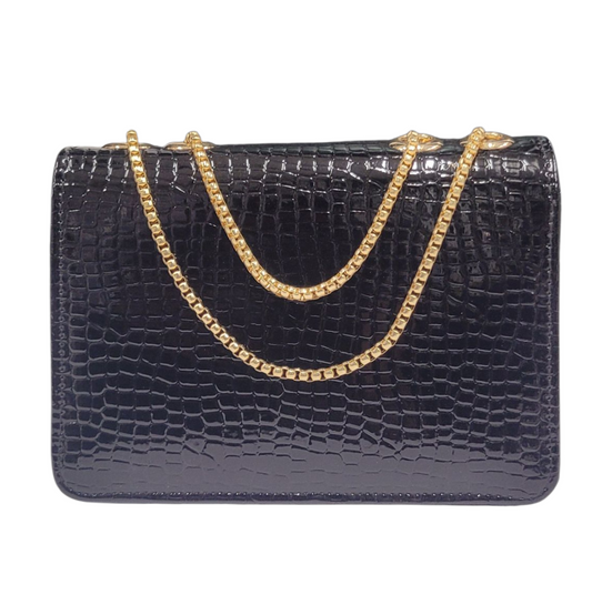 BLACK CROSS BODY BAG (LC-102)