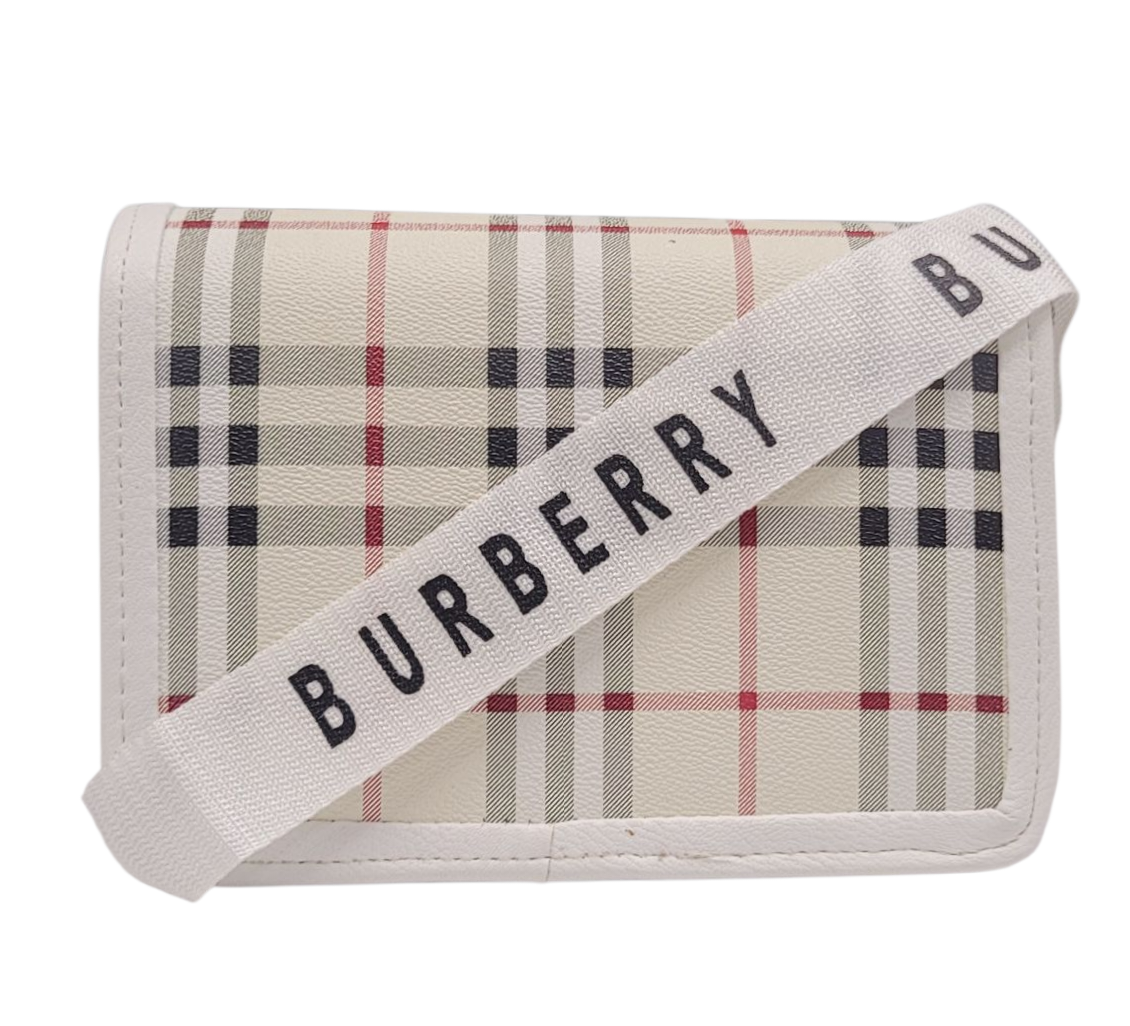 BURBERRY WHITE CROSS BODY BAG (LC-106)