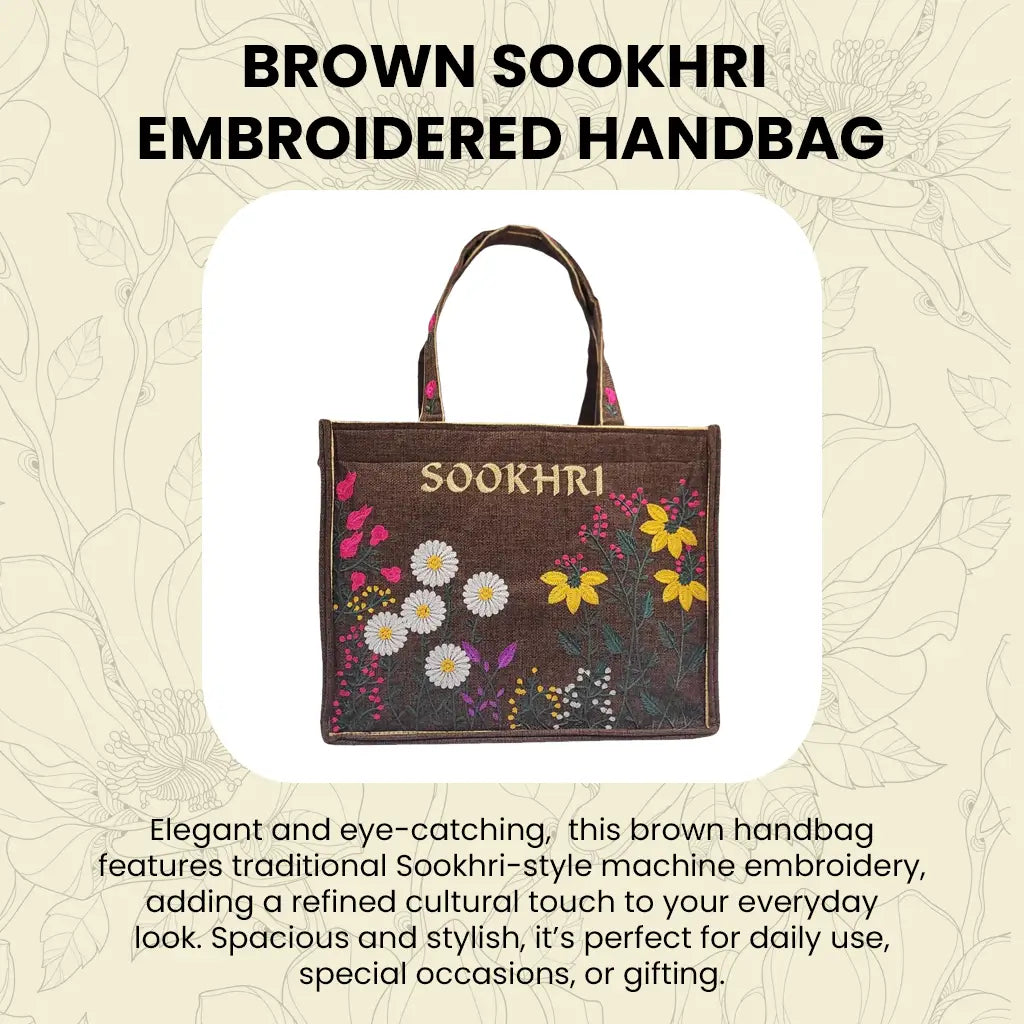 Hand Bag Sookhri Dark Brown
