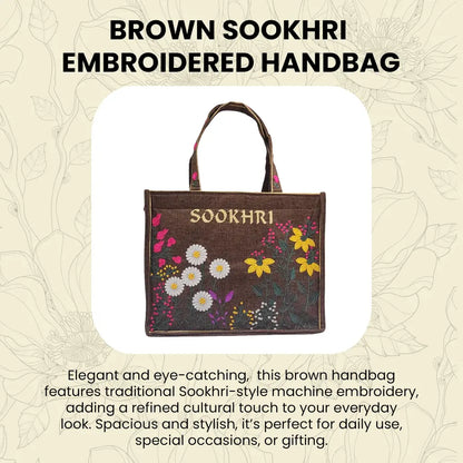 Hand Bag Sookhri Dark Brown