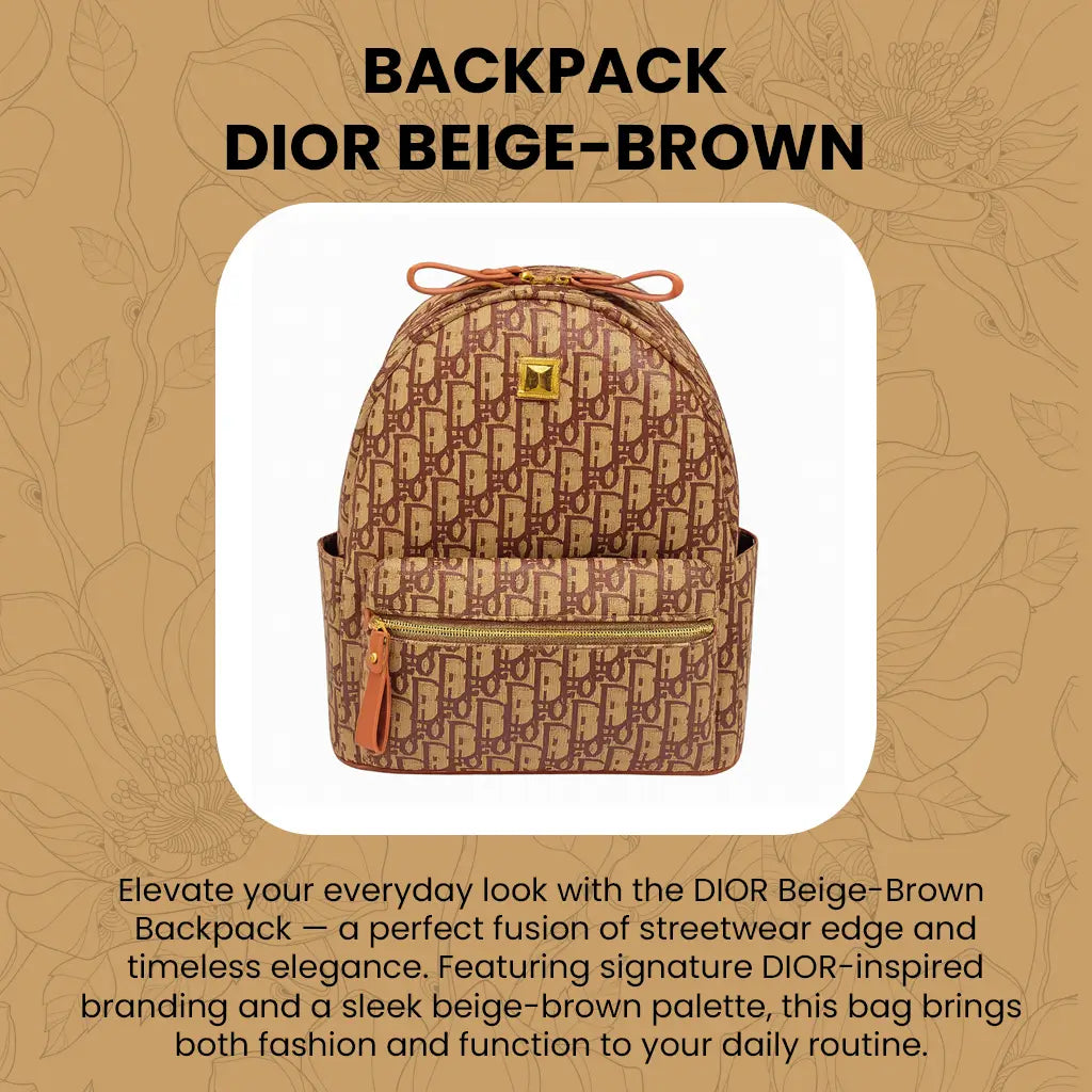 Backpack Dior Beige-Brown