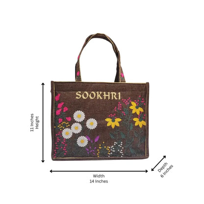 Hand Bag Sookhri Dark Brown