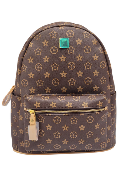 Backpack LV Print Brown