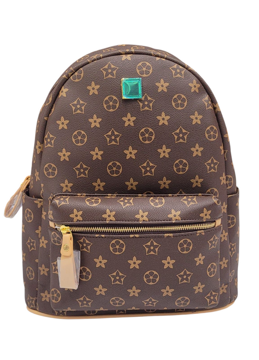 Backpack LV Print Brown