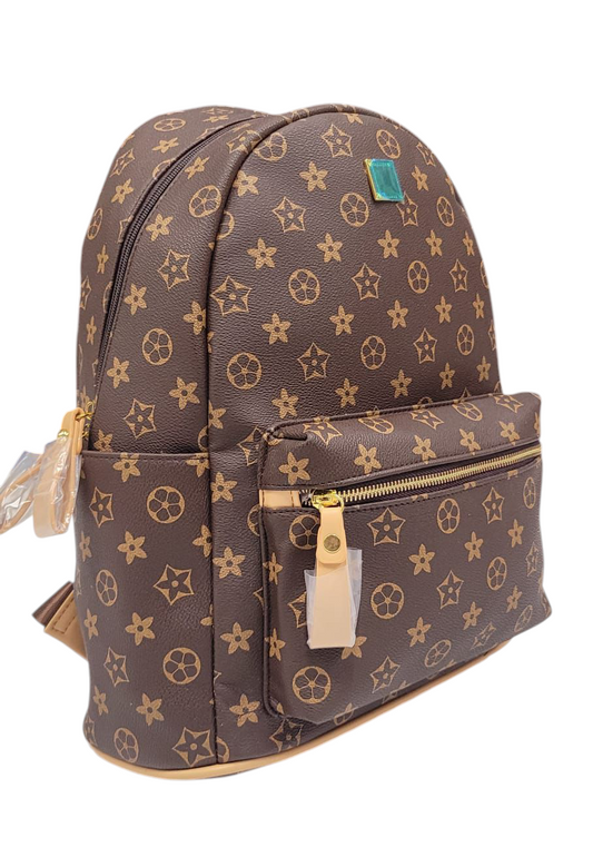 Backpack LV Print Brown