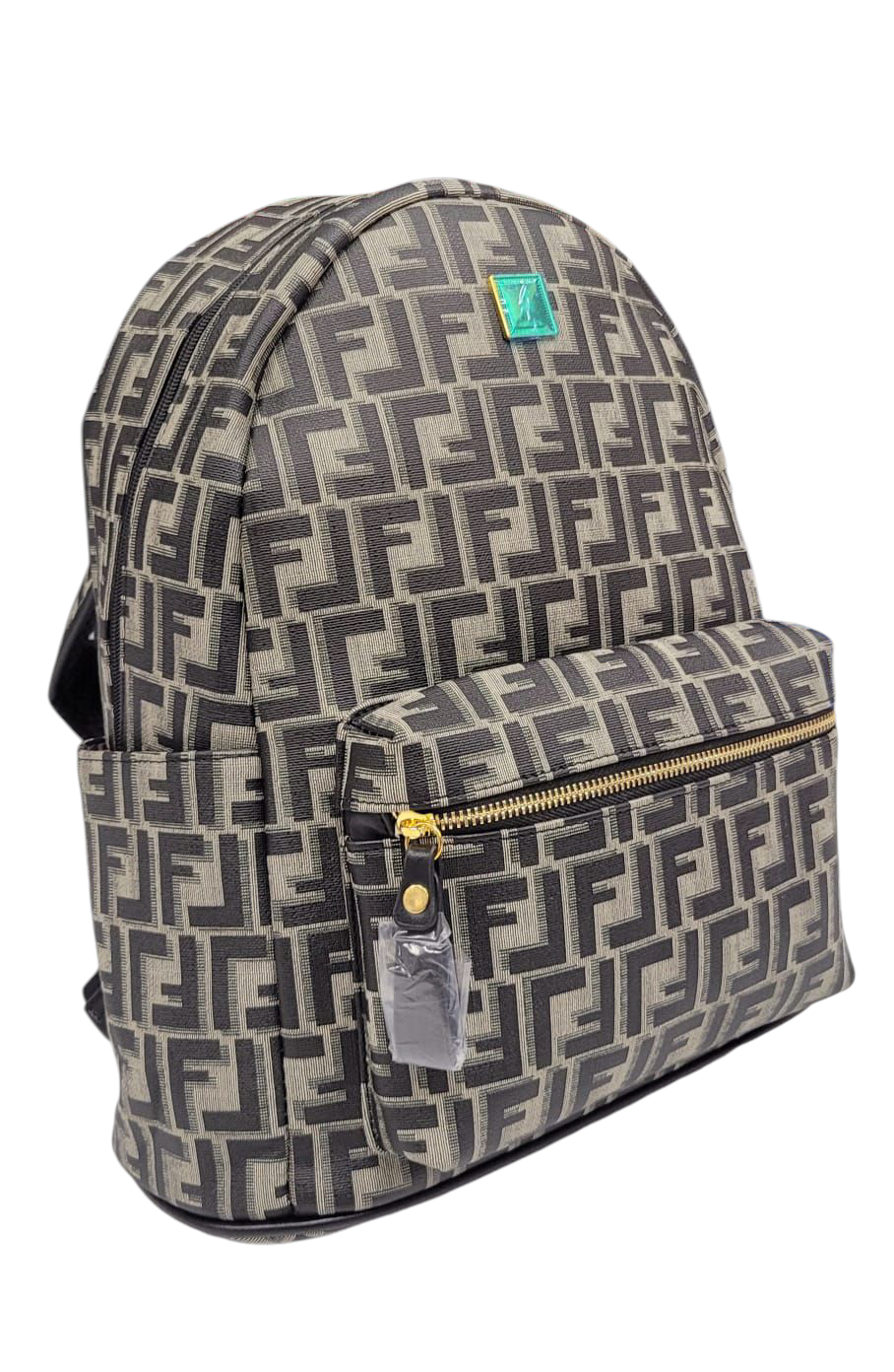 Backpack FENDI Print Black/Grey