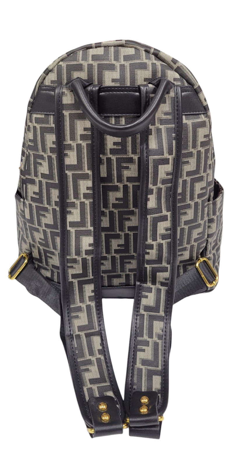 Backpack FENDI Print Black/Grey